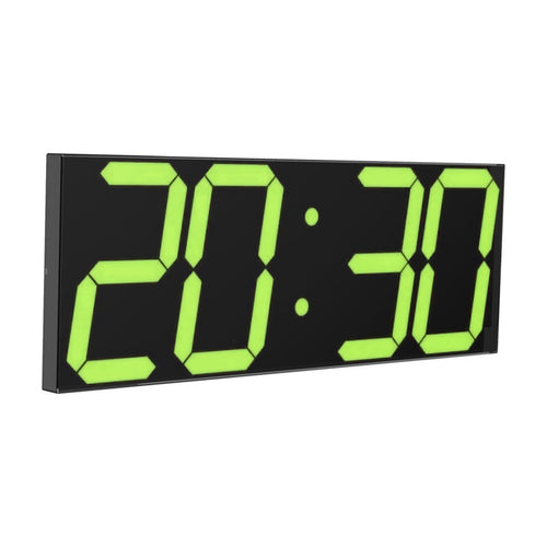 CHKOSDA LED Large Digital Wall Clock, Oversize Wall Clock with 6” Numbers, Remote Control Count up/Countdown Timer Clock, Auto Dimmer, Big Calendar and Thermometer(Red)