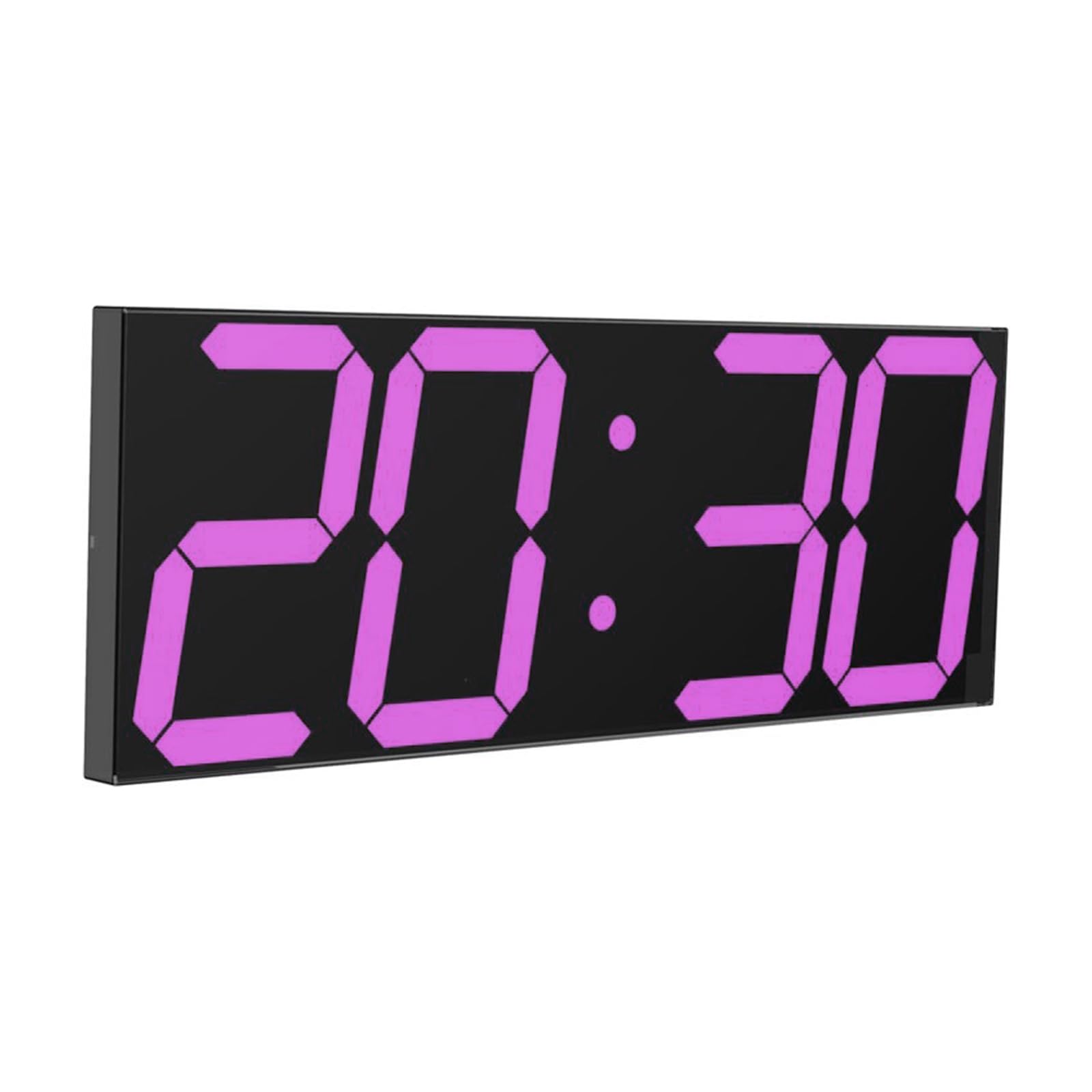 CHKOSDA LED Large Digital Wall Clock, Oversize Wall Clock with 6” Numbers, Remote Control Count up/Countdown Timer Clock, Auto Dimmer, Big Calendar and Thermometer(Red)